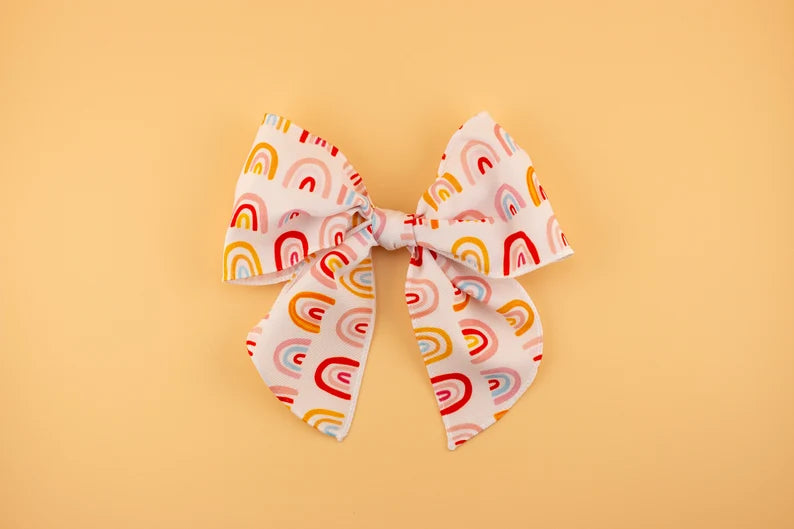 Painted Rainbows Hair Bow