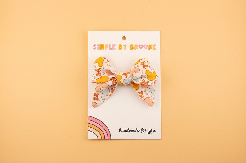 Boho Mouse Hair Bow