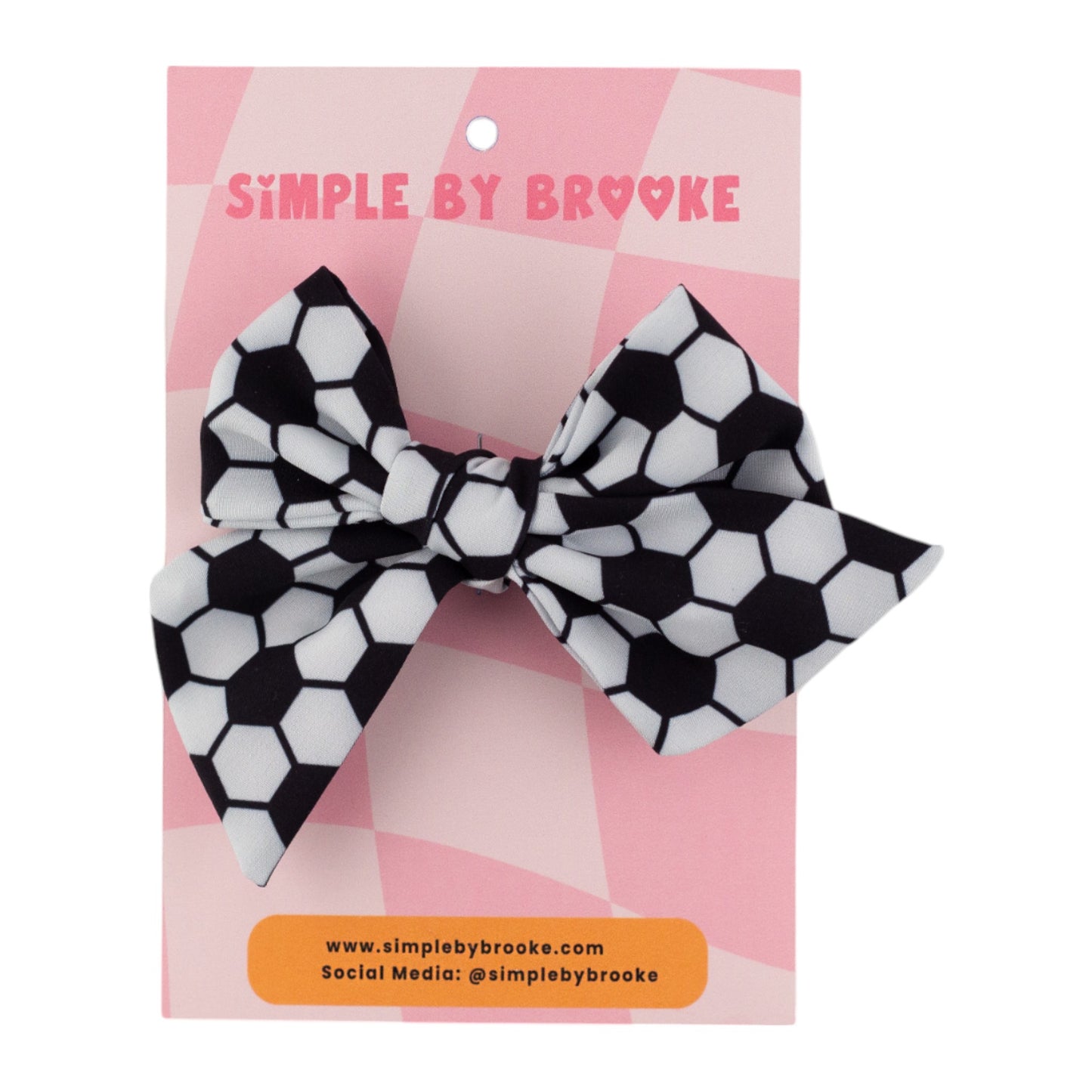 Soccer Hair Bow