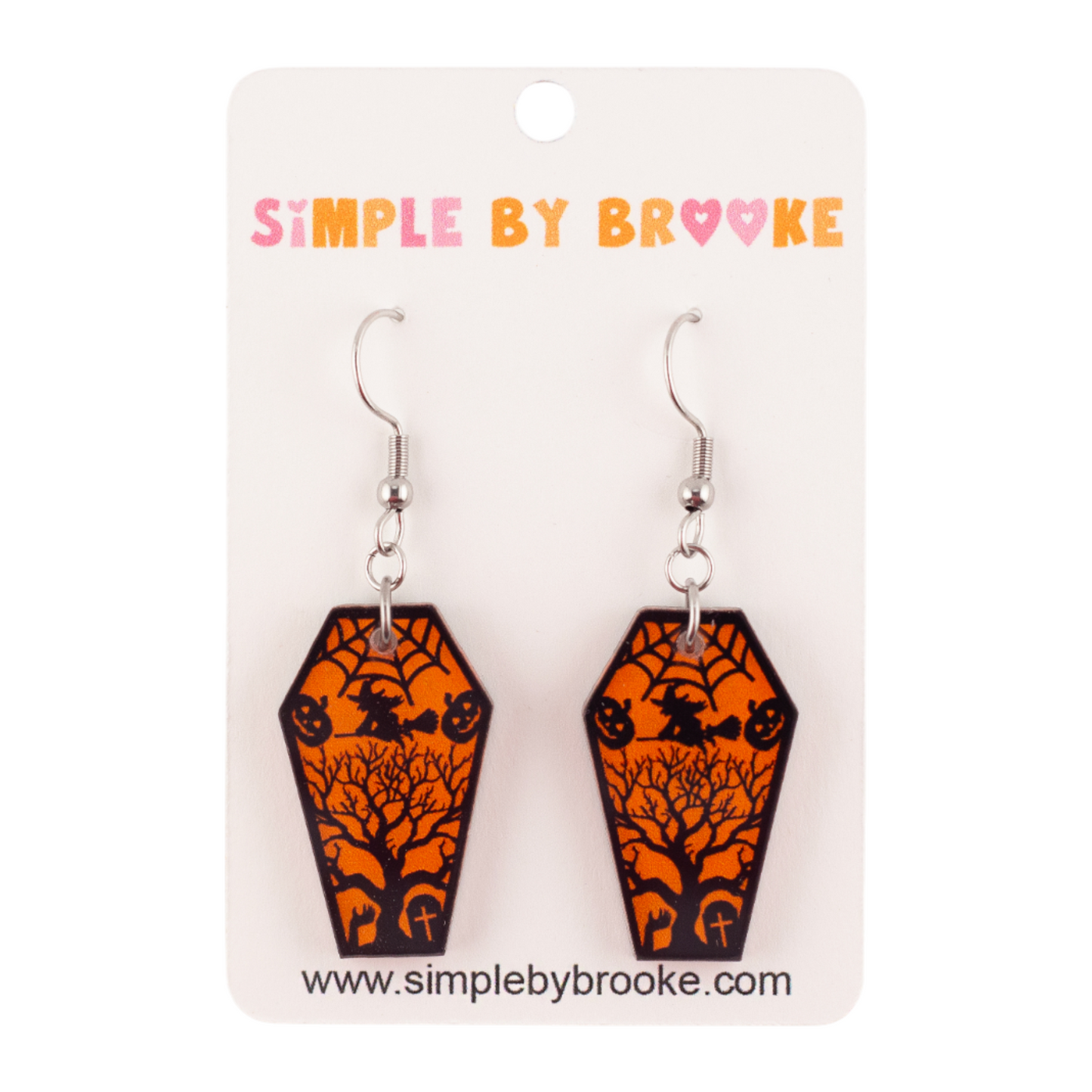 Coffin Dangle Earrings