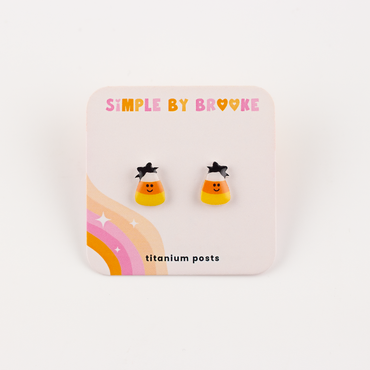 Kawaii Candy Corn Girl Earrings