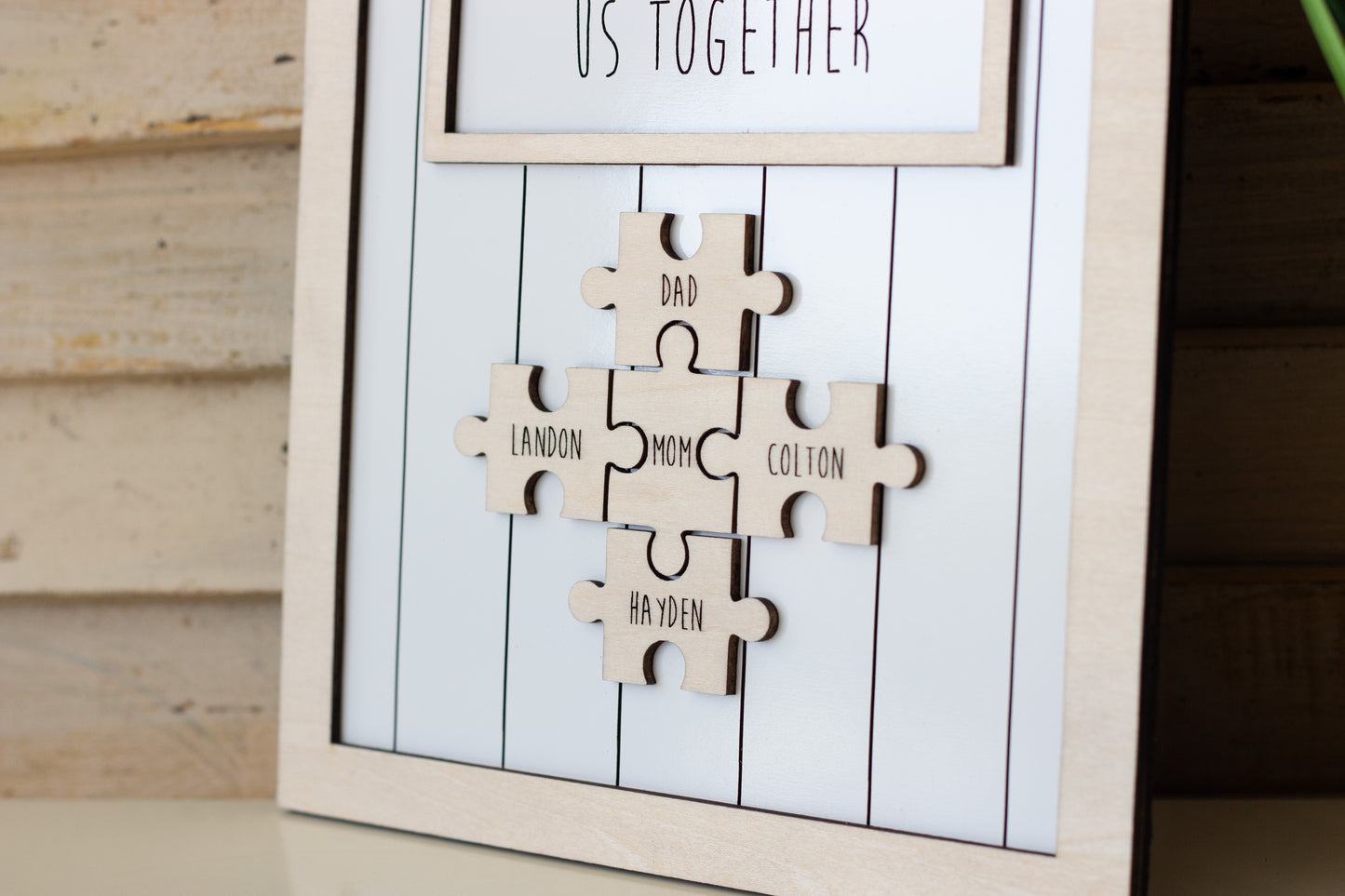 Mom Puzzle Piece Sign