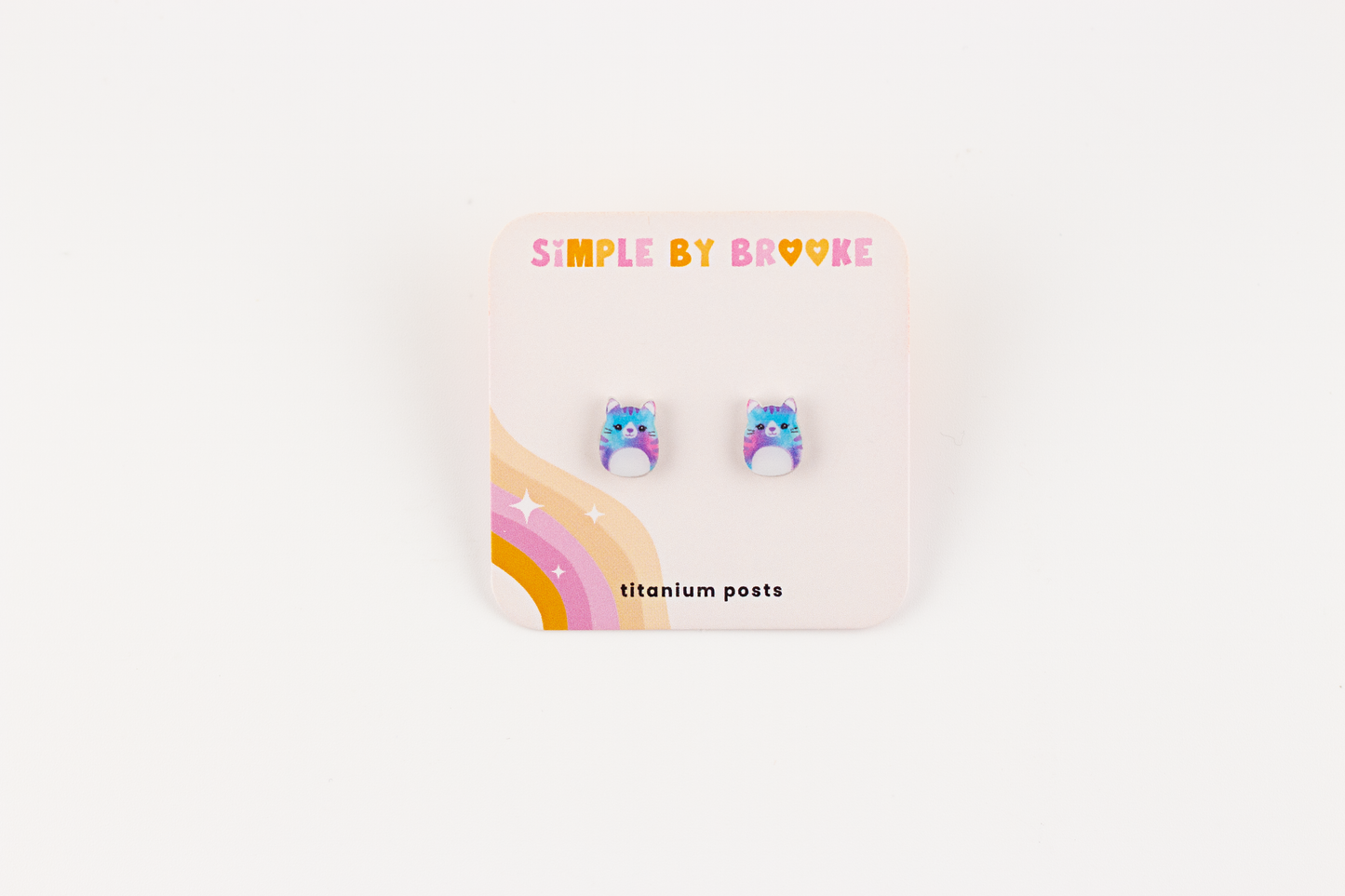 Galaxy Cat Squishmallow Earrings