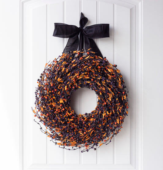 Halloween Mixed Berry Wreath