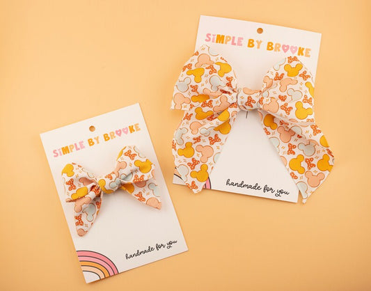 Boho Mouse Hair Bow