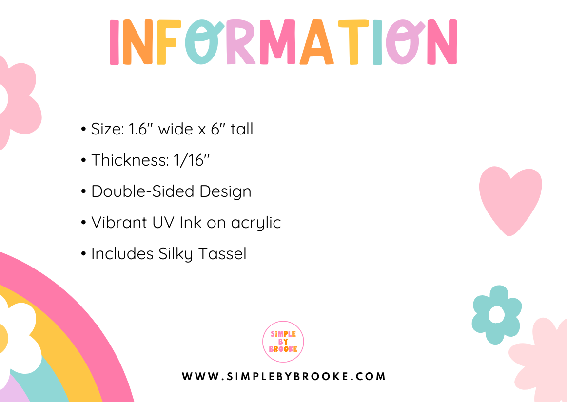 Spooky Vibes Halloween Acrylic Bookmark