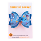 Blue Dog Halloween Bow