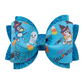 Blue Dog Halloween Bow