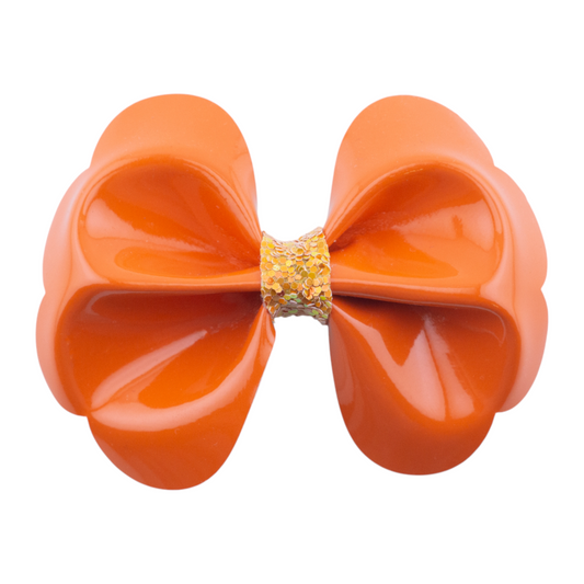 Orange Scallop Bow