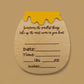 Honey Pot Birth Stat Sign