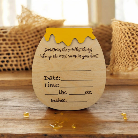 Honey Pot Birth Stat Sign