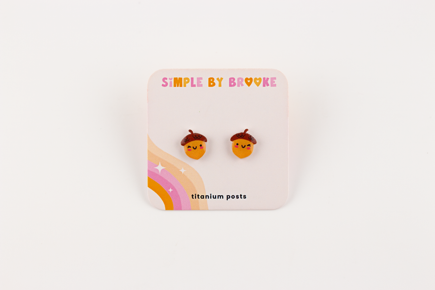Kawaii Acorn Earrings