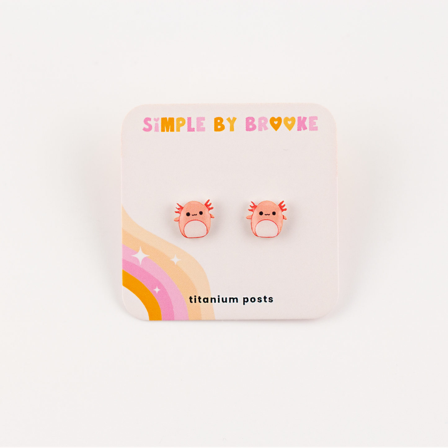 Axolotl Squishmallow Earrings