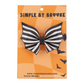 Printed Bat Shaped Leather Bows