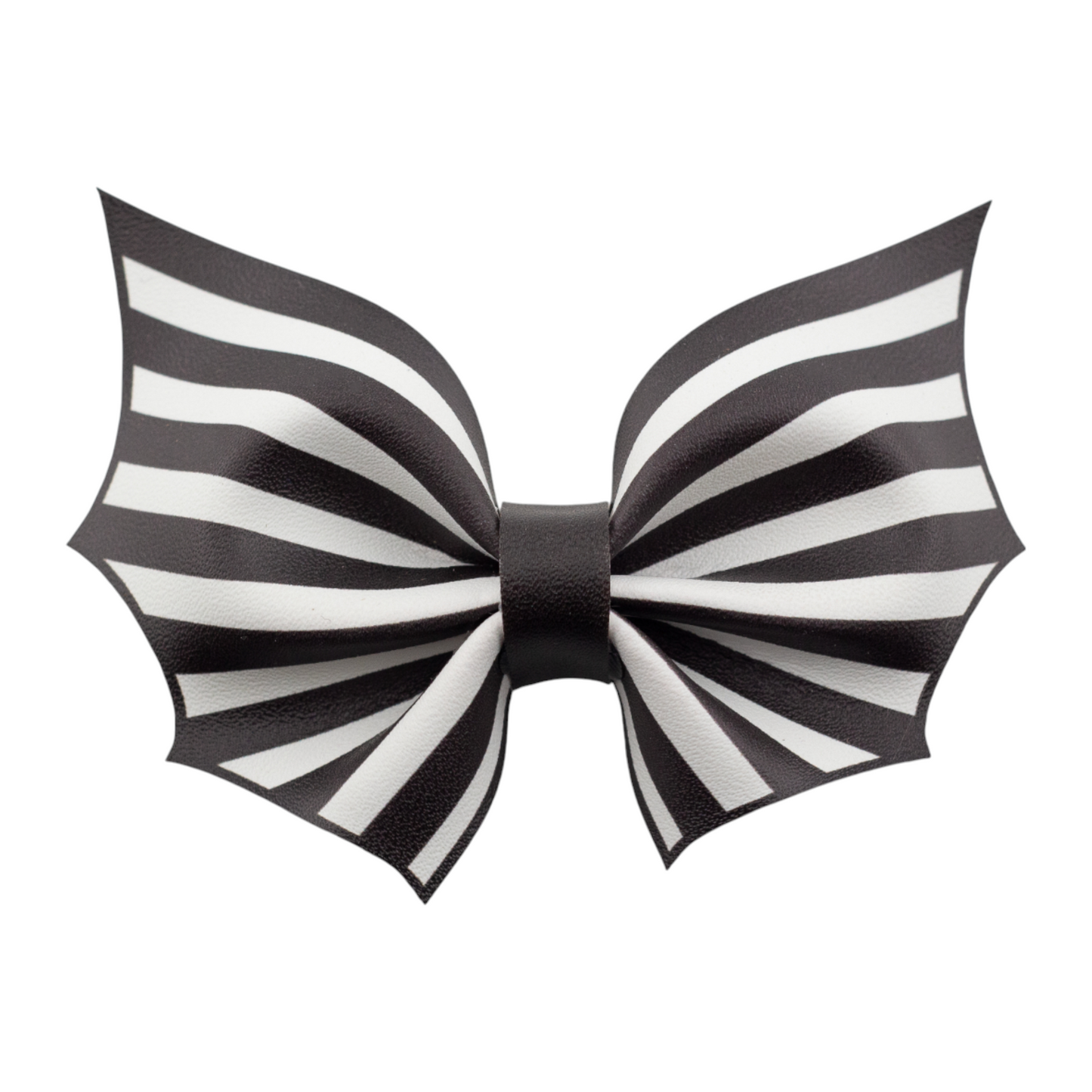 Printed Bat Shaped Leather Bows