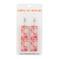 Pink Ghost Bar Dangle Earrings