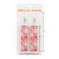 Pink Ghost Bar Dangle Earrings