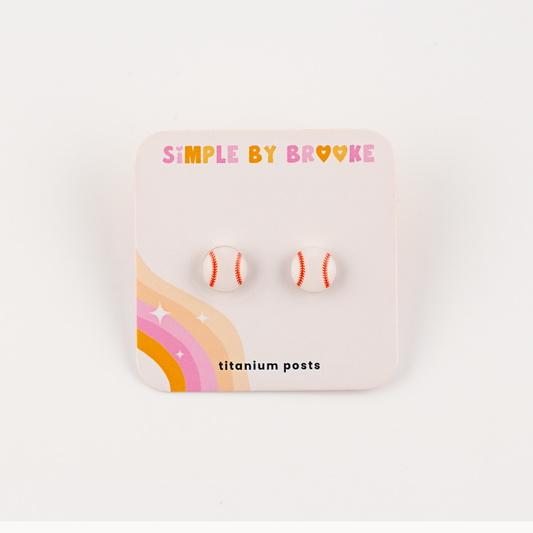 Baseball Earrings
