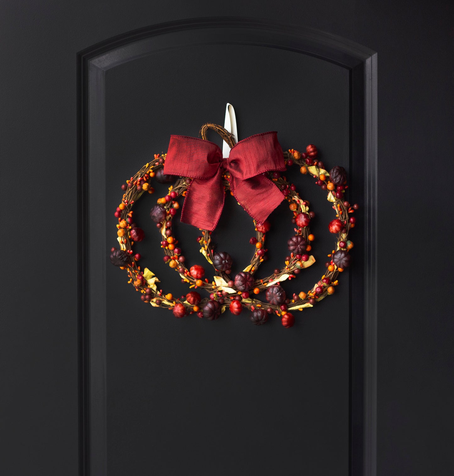 Pumpkin Shaped Berry Wreath