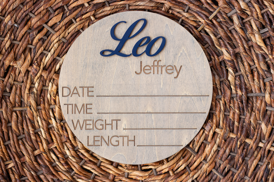 Customized Birth Announcement Sign