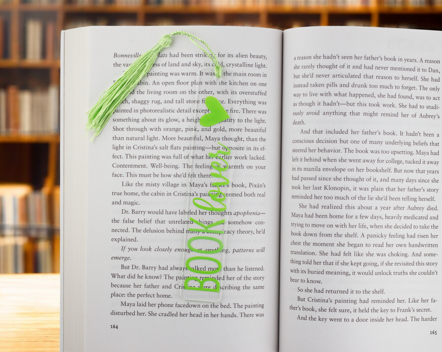 Book Lover Acrylic Bookmark
