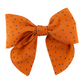 Orange & Black Polka Dot Bow