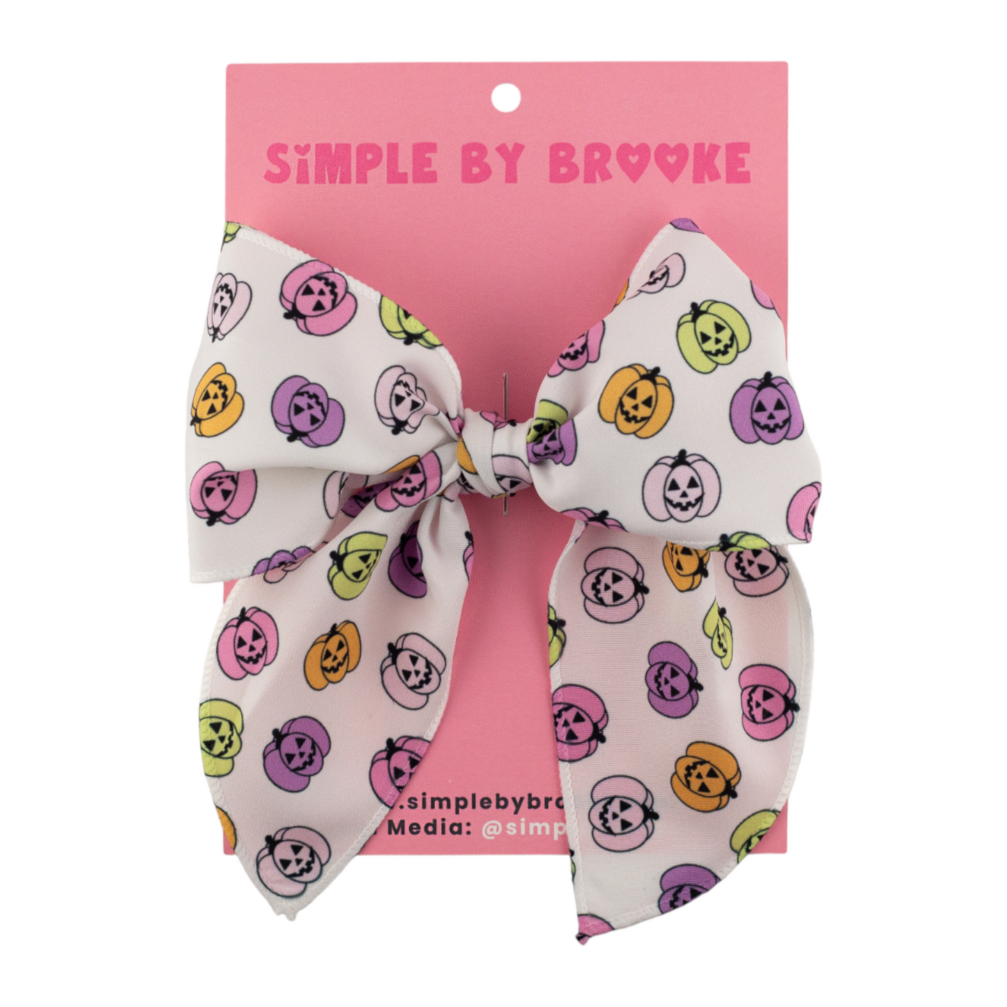 Pastel Jack O Lanterns Bow