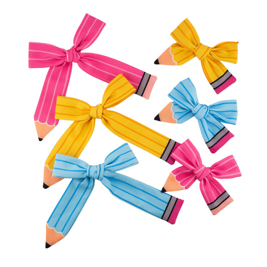 Pencil Hair Bow: Long Tail