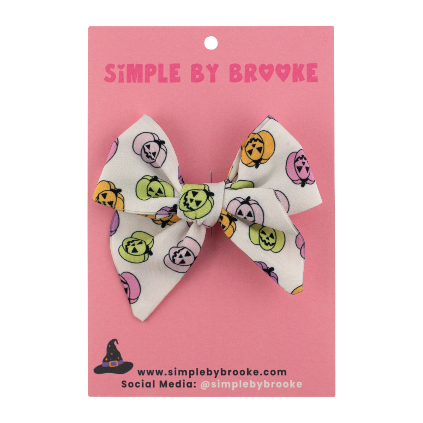 Pastel Jack O Lanterns Bow