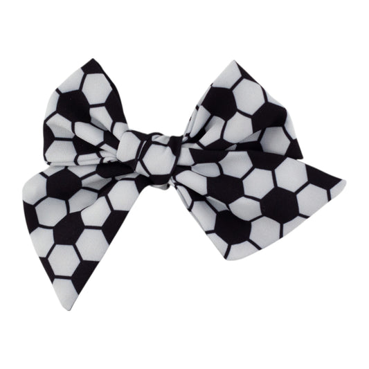 Soccer Hair Bow