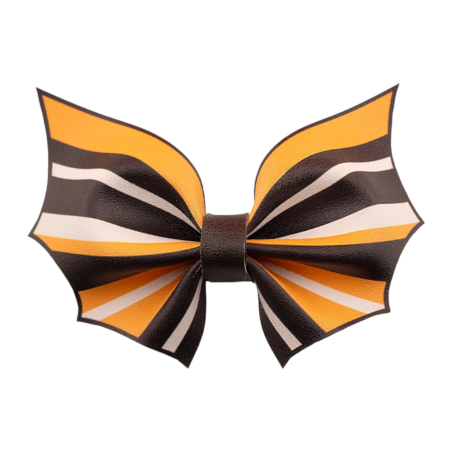 Printed Bat Shaped Leather Bows