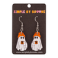 Coffee Ghost Dangle Earrings