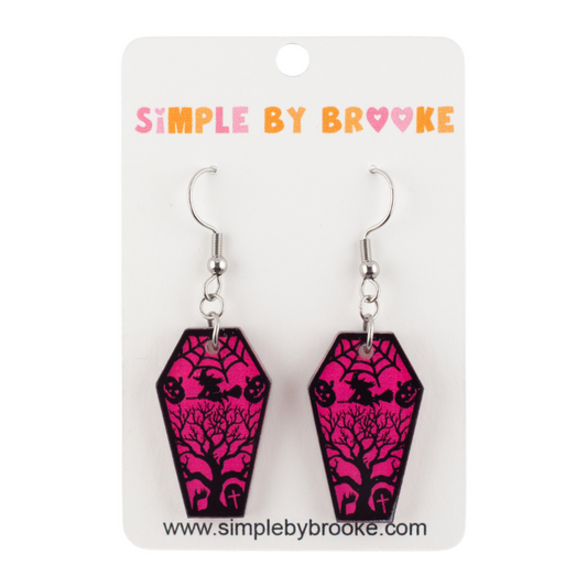 Coffin Dangle Earrings