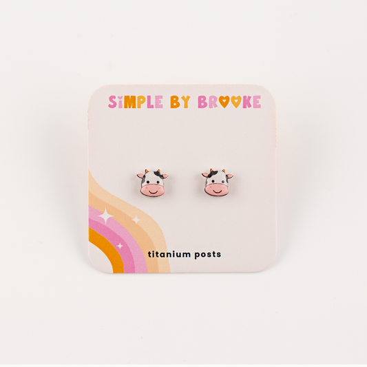 Cute Cow Earrings