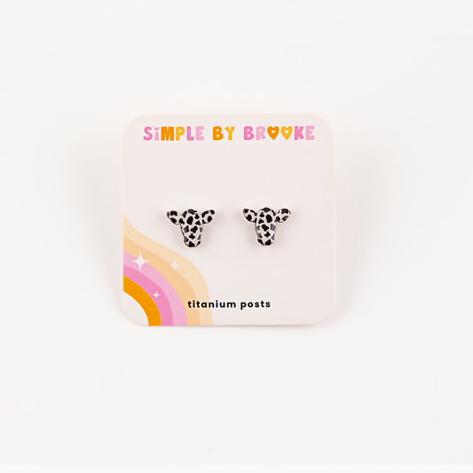 Cow Print Earrings