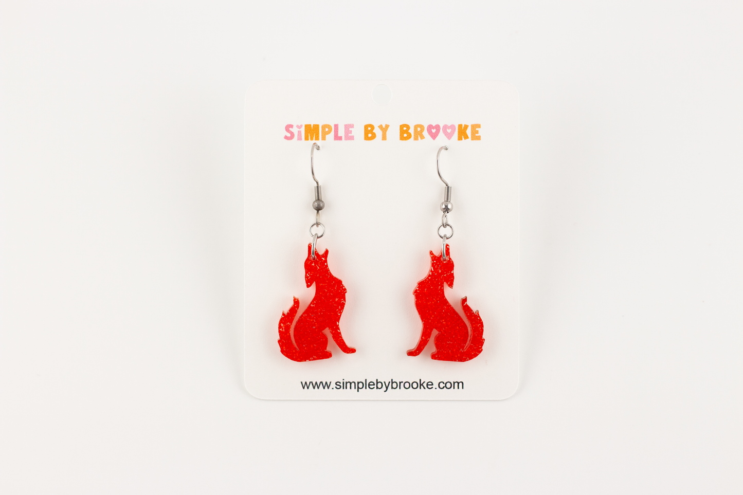 Lewis Coyote Dangle Earrings