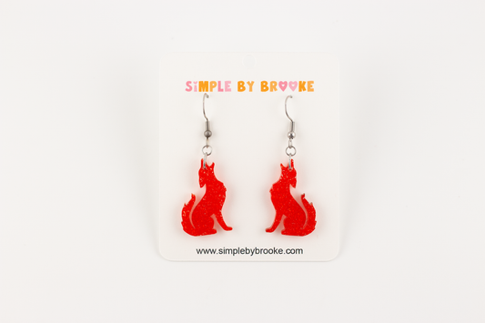 Lewis Coyote Dangle Earrings