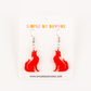 Lewis Coyote Dangle Earrings