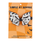 Printed Bat Shaped Leather Bows