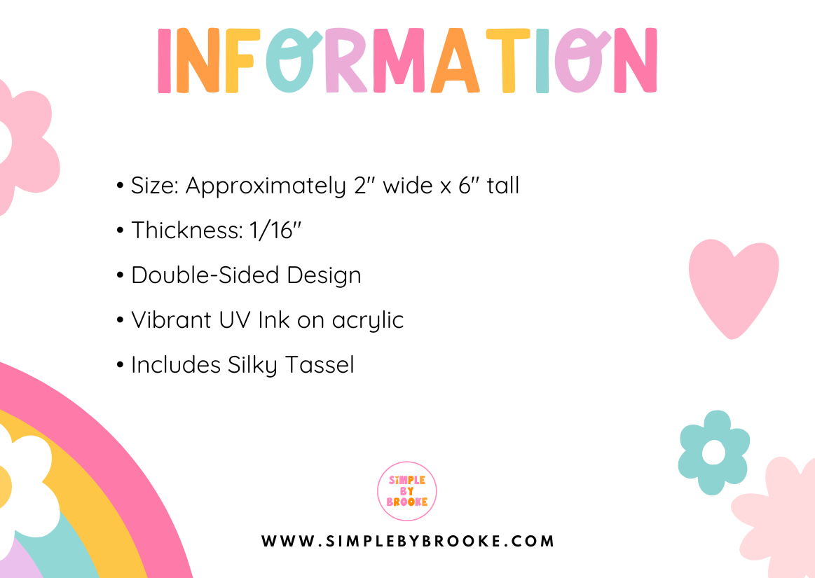 Just One More Chapter Arched Acrylic Bookmark