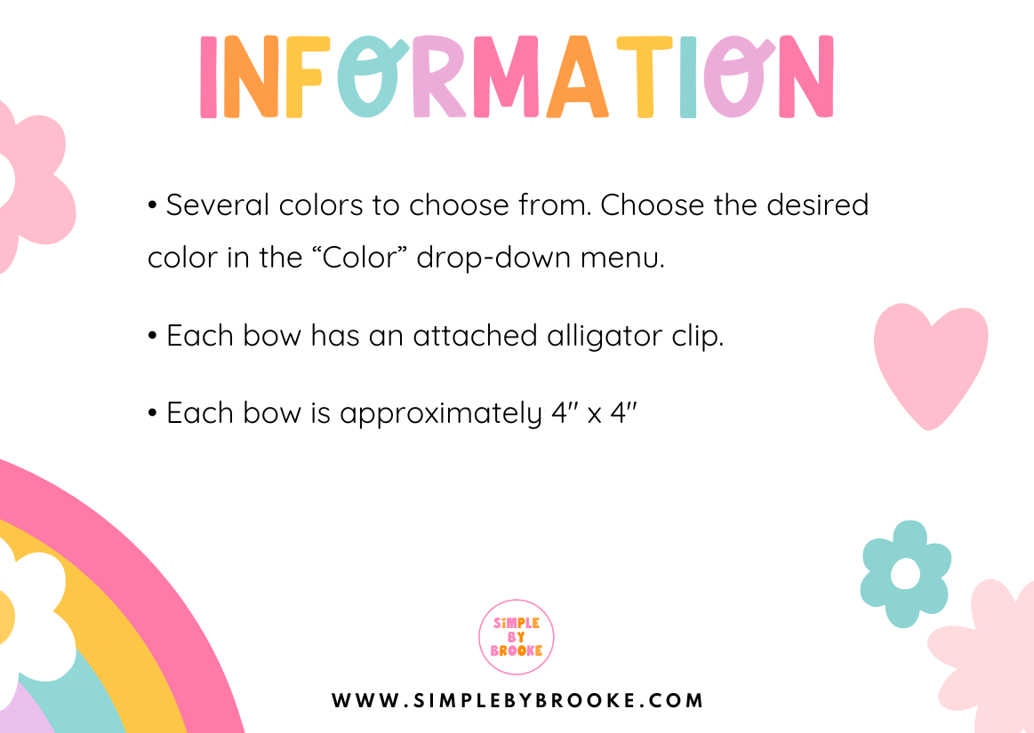 Colored Pencil Neoprene Hair Bows