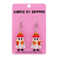Beanie Ghost Dangle Earrings