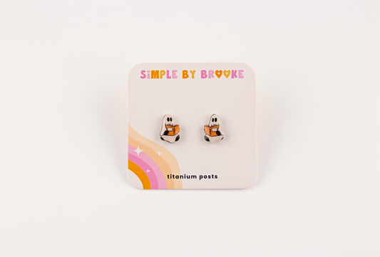 Ghost Reading Earrings