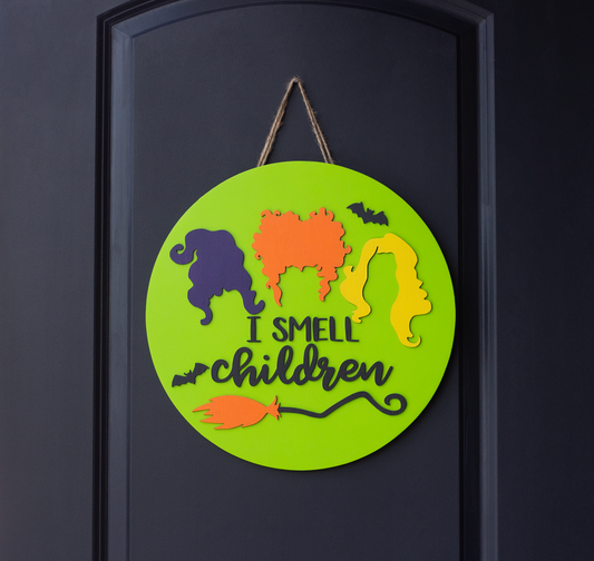 I Smell Children Door Hanger
