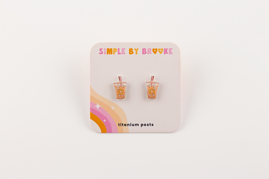 Iced Coffee Earrings