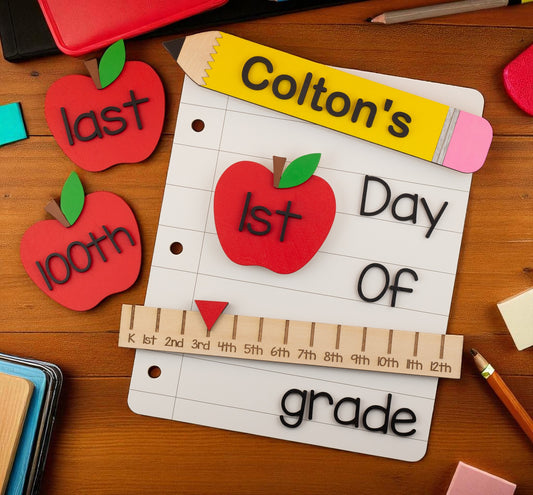 Interchangeable First Day of School Sign