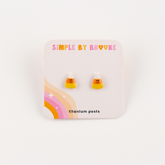 Kawaii Candy Corn Earrings