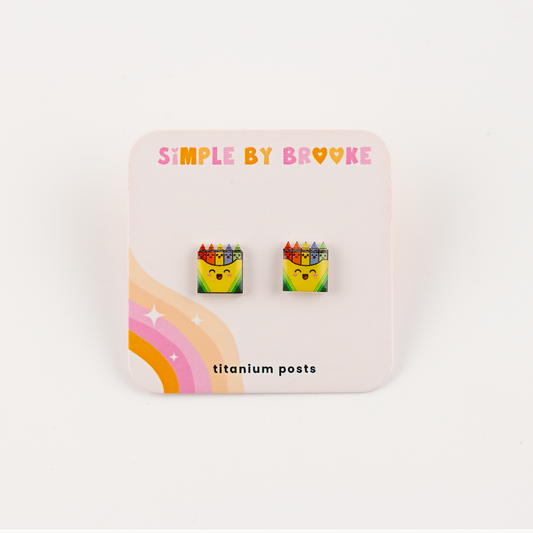 Crayon Earrings