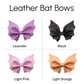 Solid Bat Leather Bow