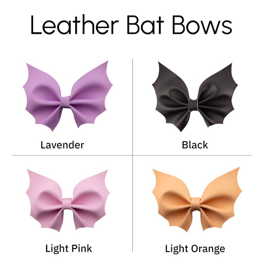 Solid Bat Leather Bow